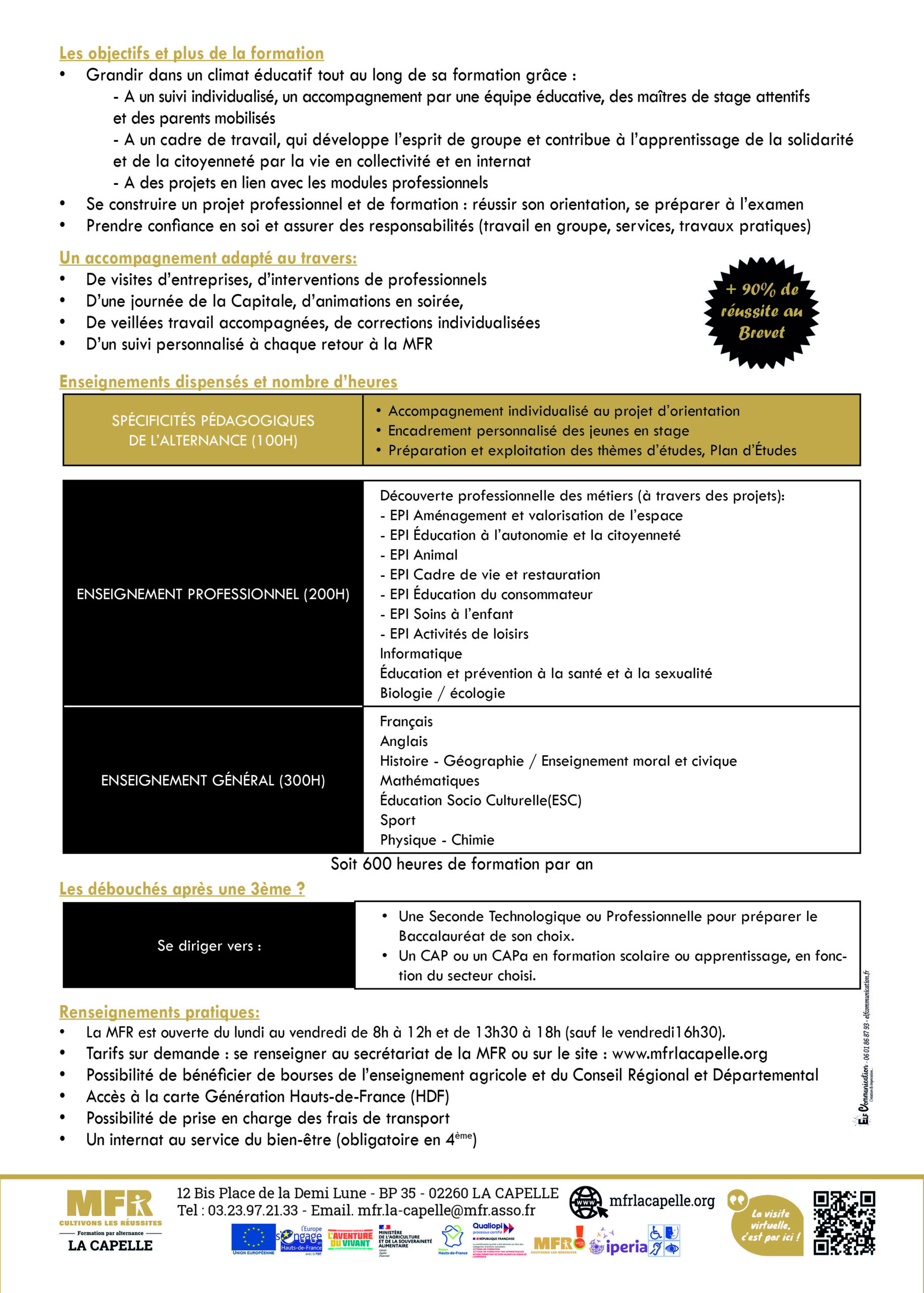 Fiche formation 4eme 3eme2