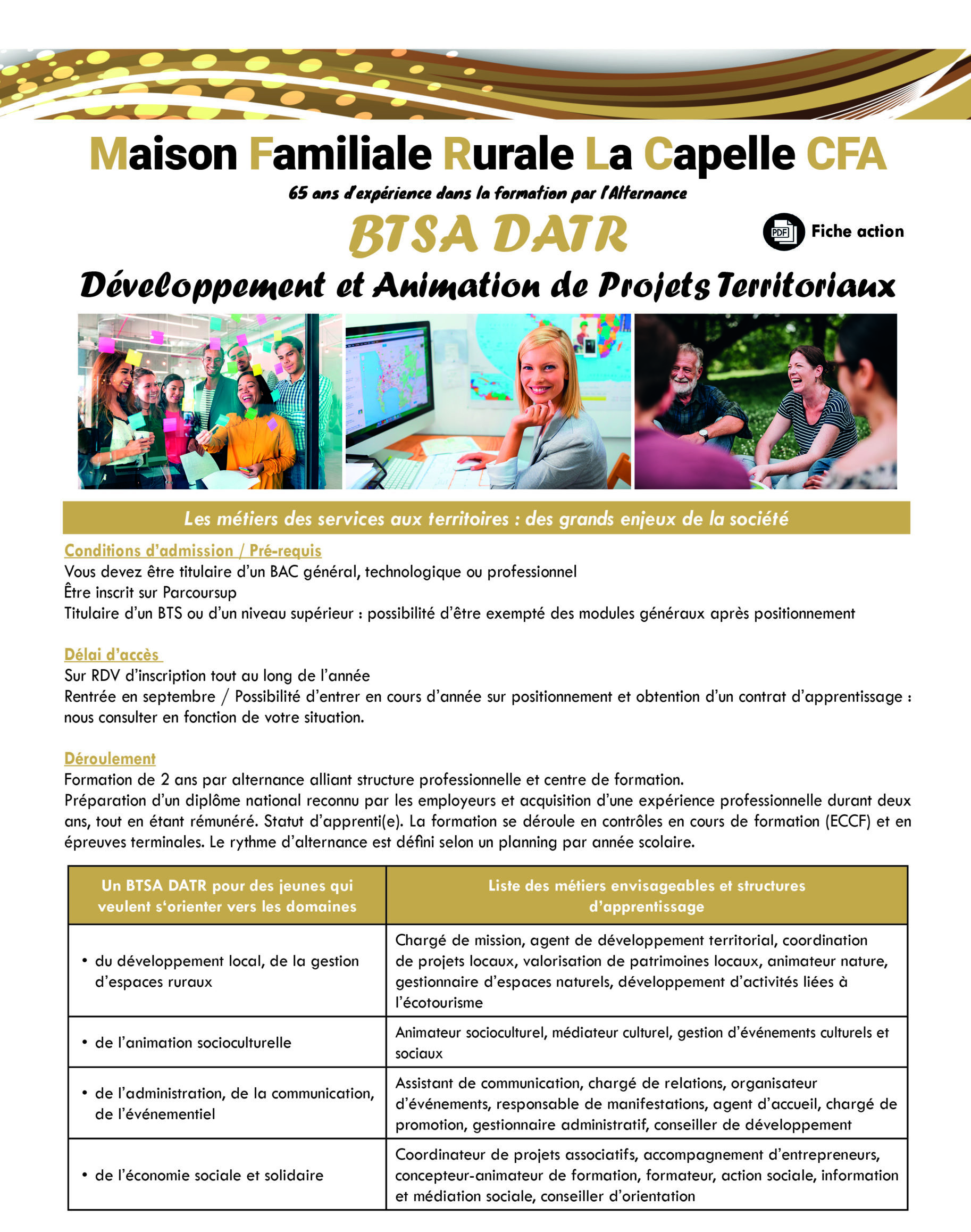 Fiche formation BTSA DATR