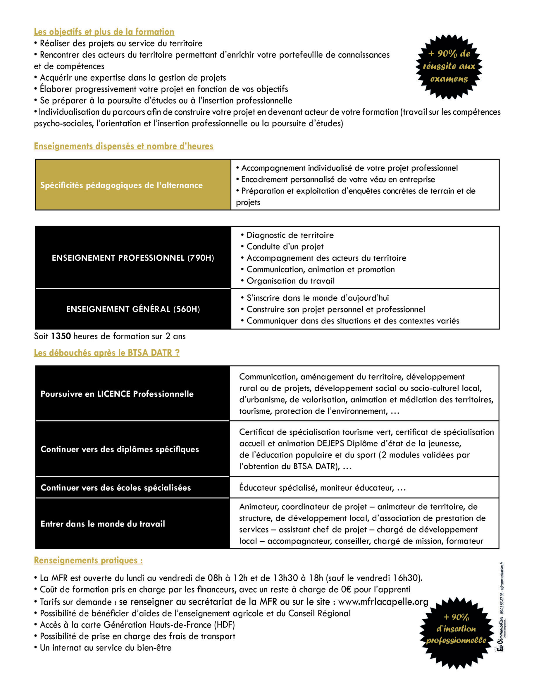 Fiche formation BTSA DATR2