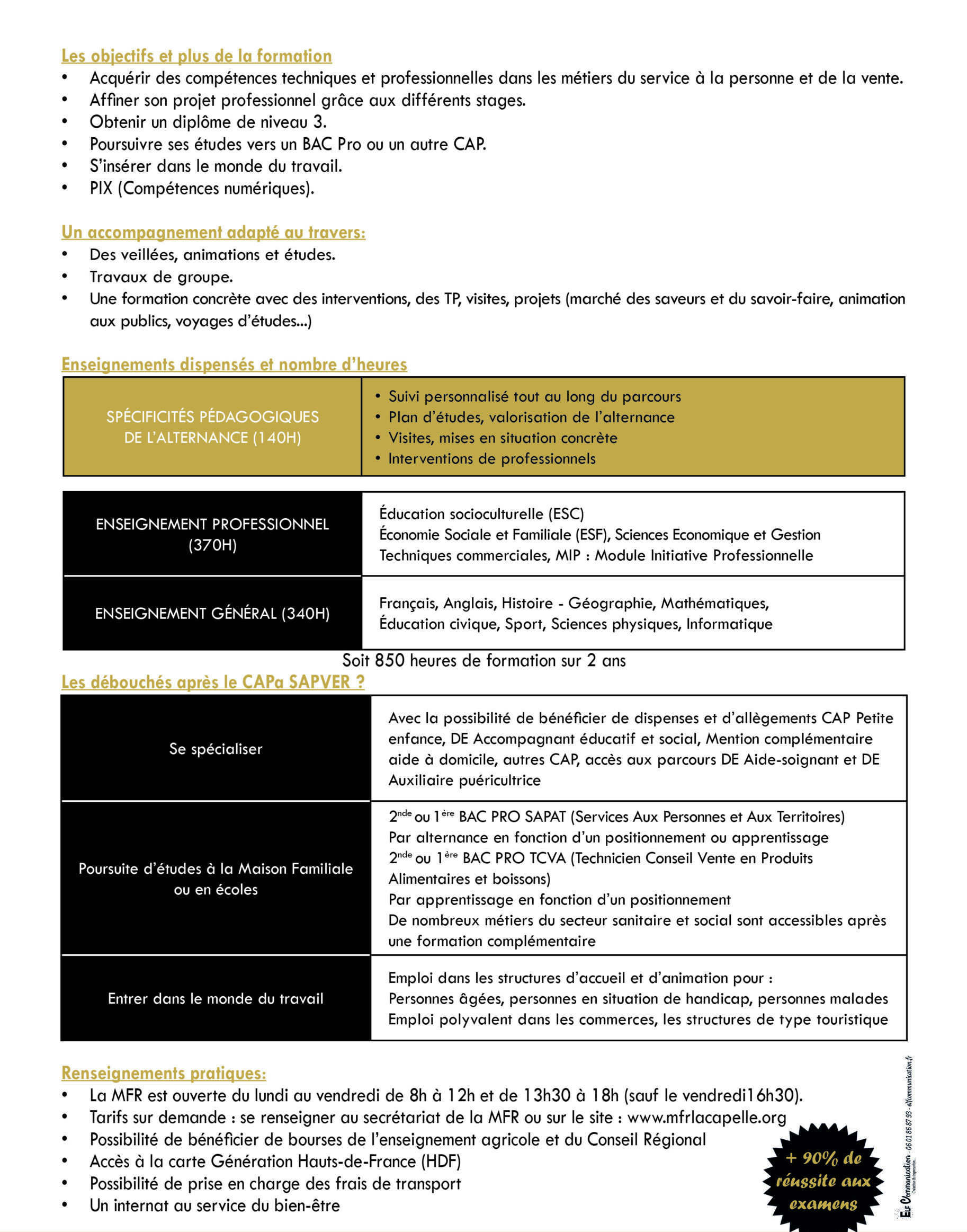 Fiche formation CAPa SAPVER2